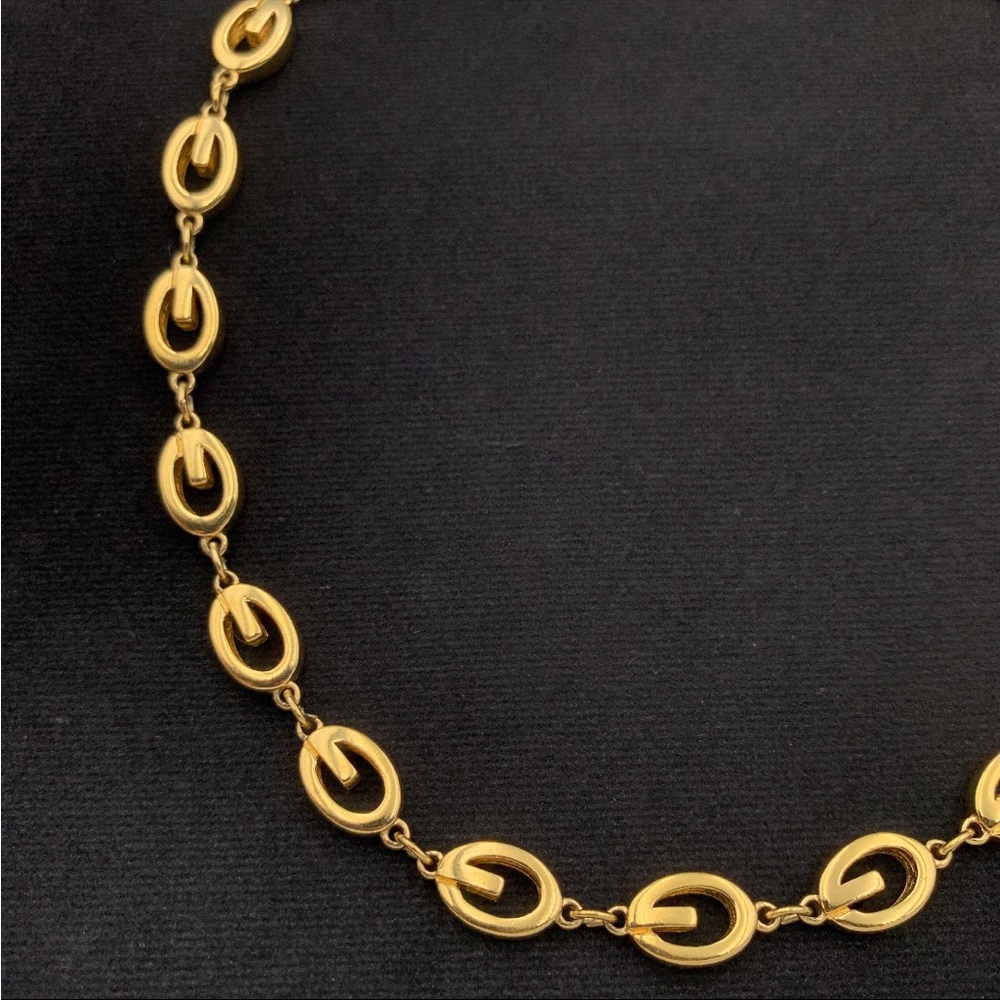 Givenchy Gold and Brown Bead Necklace - Picture 3 of 7